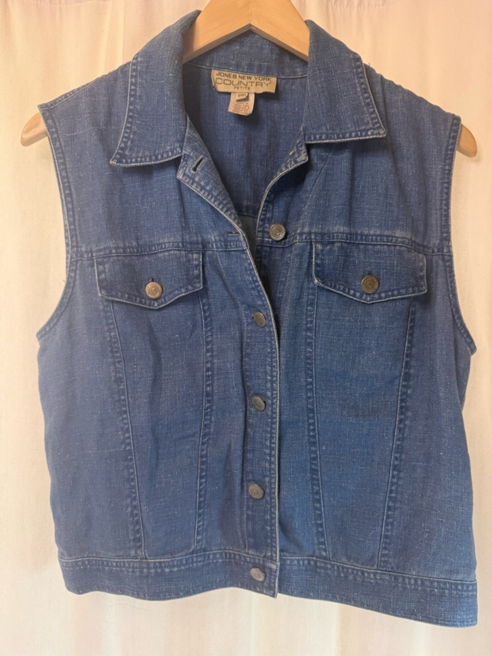 Jones New York “Country” Linen Vest Jones